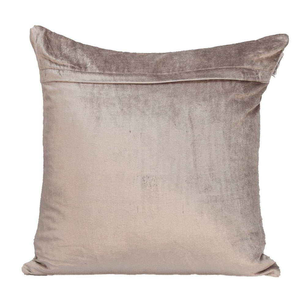 Tufted Diamonds Taupe Velvet Accent Pillow - Homeroots - Flyclothing LLC