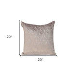 Tufted Diamonds Taupe Velvet Accent Pillow - Homeroots - Flyclothing LLC
