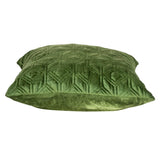 Tufted Diamonds Olive Velvet Accent Pillow - Homeroots - Flyclothing LLC