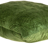 Tufted Diamonds Olive Velvet Accent Pillow - Homeroots - Flyclothing LLC