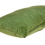 Tufted Diamonds Olive Velvet Lumbar Accent Pillow - Homeroots - Flyclothing LLC
