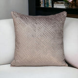 20" Taupe Cotton Blend Throw Pillow - Homeroots - Flyclothing LLC