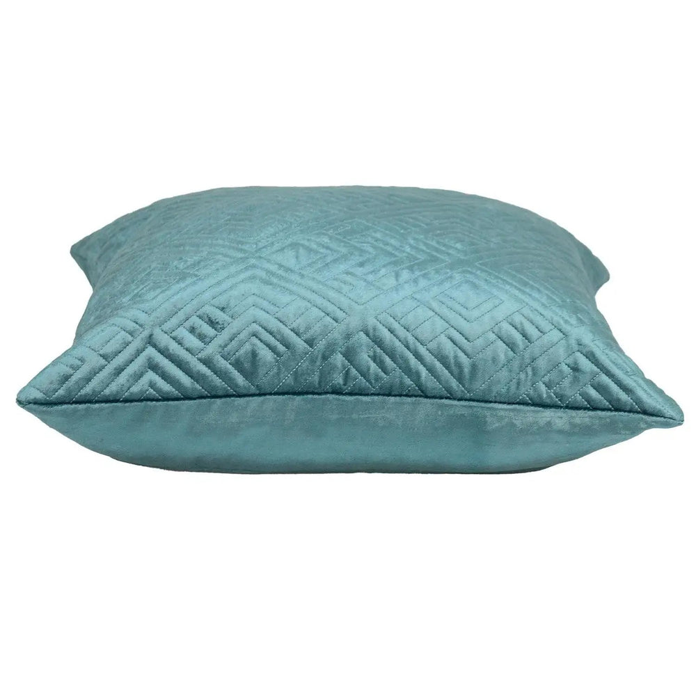 20" Teal Cotton Blend Throw Pillow - Homeroots - Flyclothing LLC