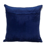 Geometric Lush Quilted Blue Throw Pillow - Homeroots - Flyclothing LLC