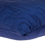 Geometric Lush Quilted Blue Throw Pillow - Homeroots - Flyclothing LLC