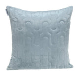 Geometric Lush Quilted Metallic Gray Throw Pillow - Homeroots - Flyclothing LLC