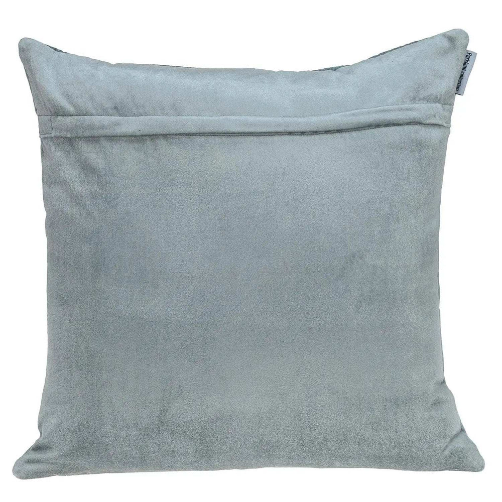 Geometric Lush Quilted Metallic Gray Throw Pillow - Homeroots - Flyclothing LLC