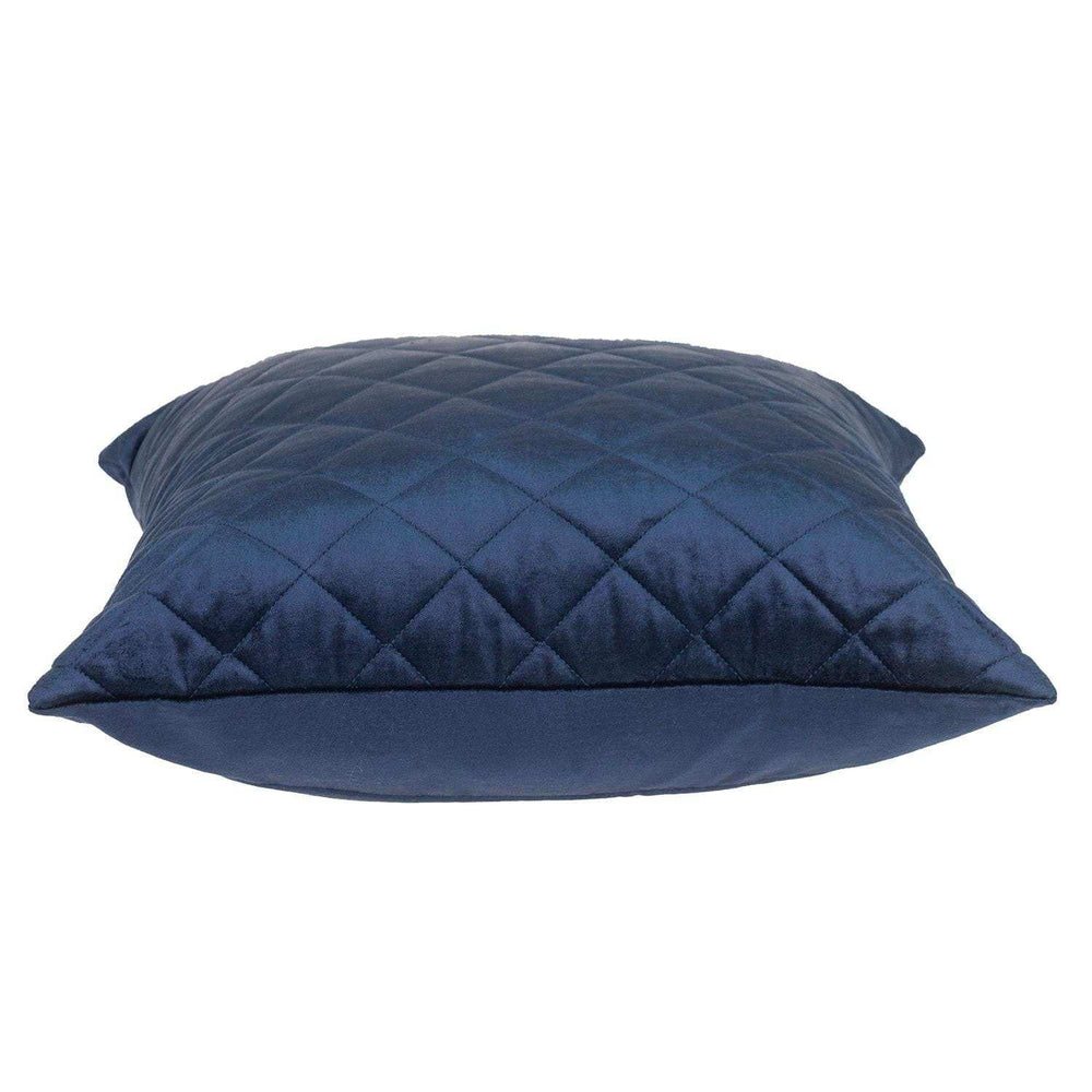 Tufted Diamond Navy Transitional Square Pillow - Homeroots - Flyclothing LLC