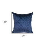 Tufted Diamond Navy Transitional Square Pillow - Homeroots - Flyclothing LLC