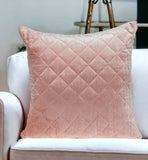 Tufted Diamond Pink Transitional Square Pillow - Homeroots - Flyclothing LLC