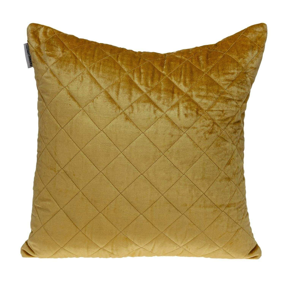 Tufted Diamond Yellow Ochre Transitional Square Pillow - Homeroots - Flyclothing LLC