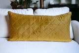 Tufted Diamond Yellow Ochre Transitional Lumbar Pillow - Homeroots - Flyclothing LLC