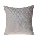 Taupe Tufted Velvet Quilted Throw Pillow - Homeroots - Flyclothing LLC