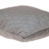 Taupe Tufted Velvet Quilted Throw Pillow - Homeroots - Flyclothing LLC