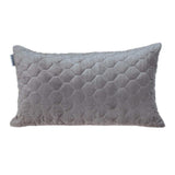 Taupe Tufted Velvet Quilted Lumbar Throw Pillow - Homeroots - Flyclothing LLC