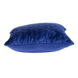 Blue Tufted Velvet Quilted Throw Pillow - Homeroots - Flyclothing LLC