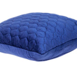 Blue Tufted Velvet Quilted Throw Pillow - Homeroots - Flyclothing LLC