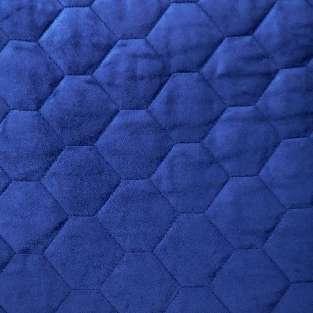 Blue Tufted Velvet Quilted Throw Pillow - Homeroots - Flyclothing LLC