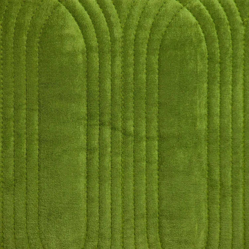 Quilted Velvet Olive Square Throw Pillow - Homeroots - Flyclothing LLC