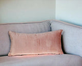 12" X 24" Pink Cotton Blend Throw Pillow - Homeroots - Flyclothing LLC