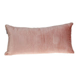 12" X 24" Pink Cotton Blend Throw Pillow - Homeroots - Flyclothing LLC