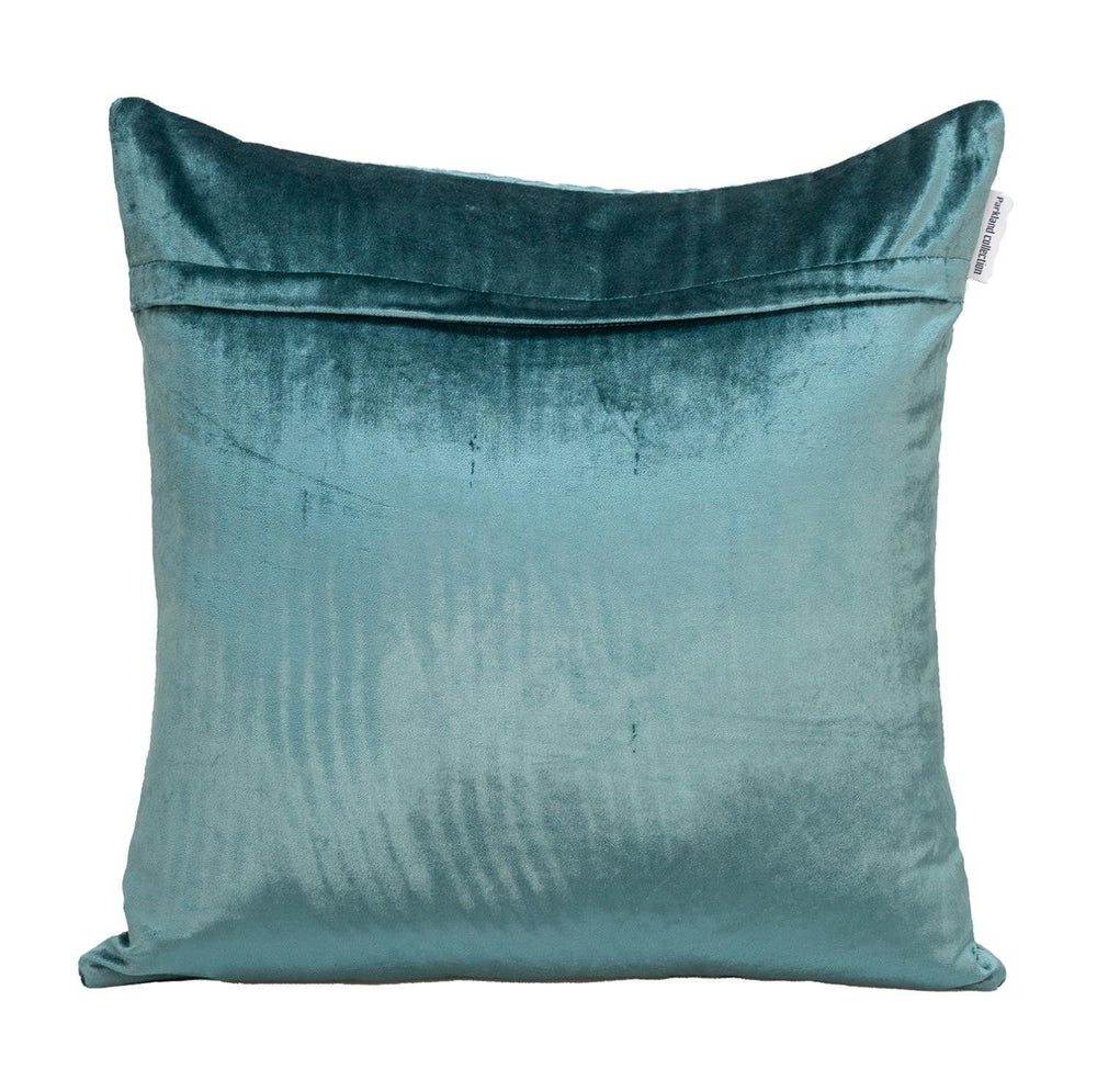 20" Teal Cotton Blend Throw Pillow - Homeroots - Flyclothing LLC