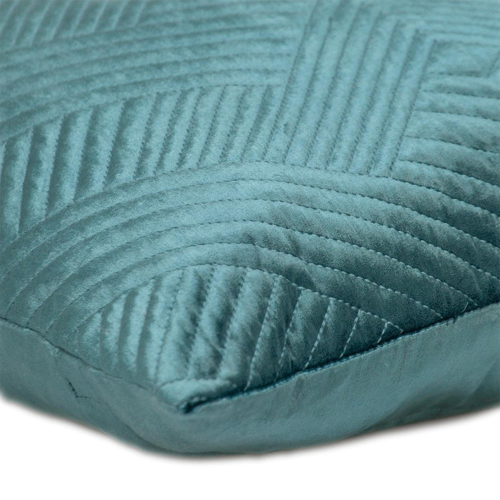 20" Teal Cotton Blend Throw Pillow - Homeroots - Flyclothing LLC
