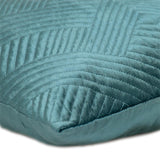 20" Teal Cotton Blend Throw Pillow - Homeroots - Flyclothing LLC