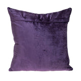 Purple Chunky Geo Stitched Velvet Decorative Throw Pillow - Homeroots - Flyclothing LLC
