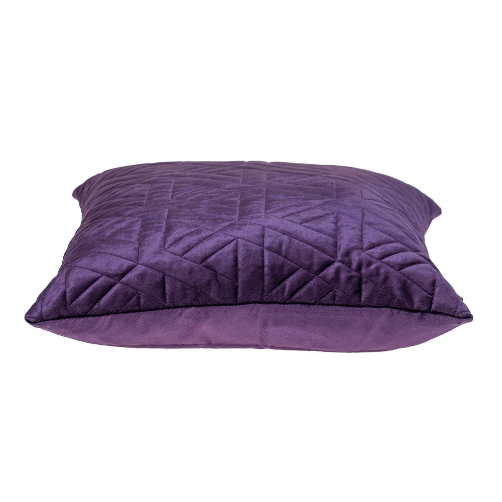 20" Purple Cotton Blend Throw Pillow - Homeroots - Flyclothing LLC
