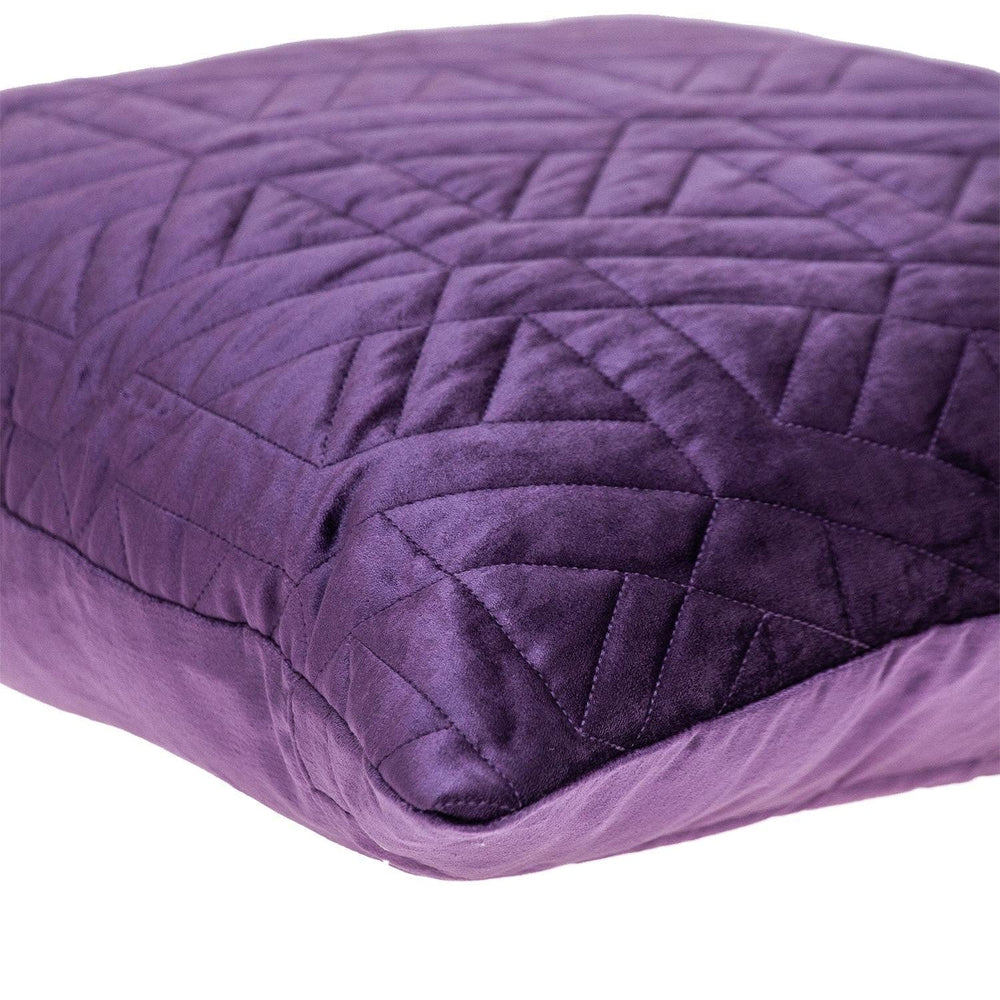 20" Purple Cotton Blend Throw Pillow - Homeroots - Flyclothing LLC