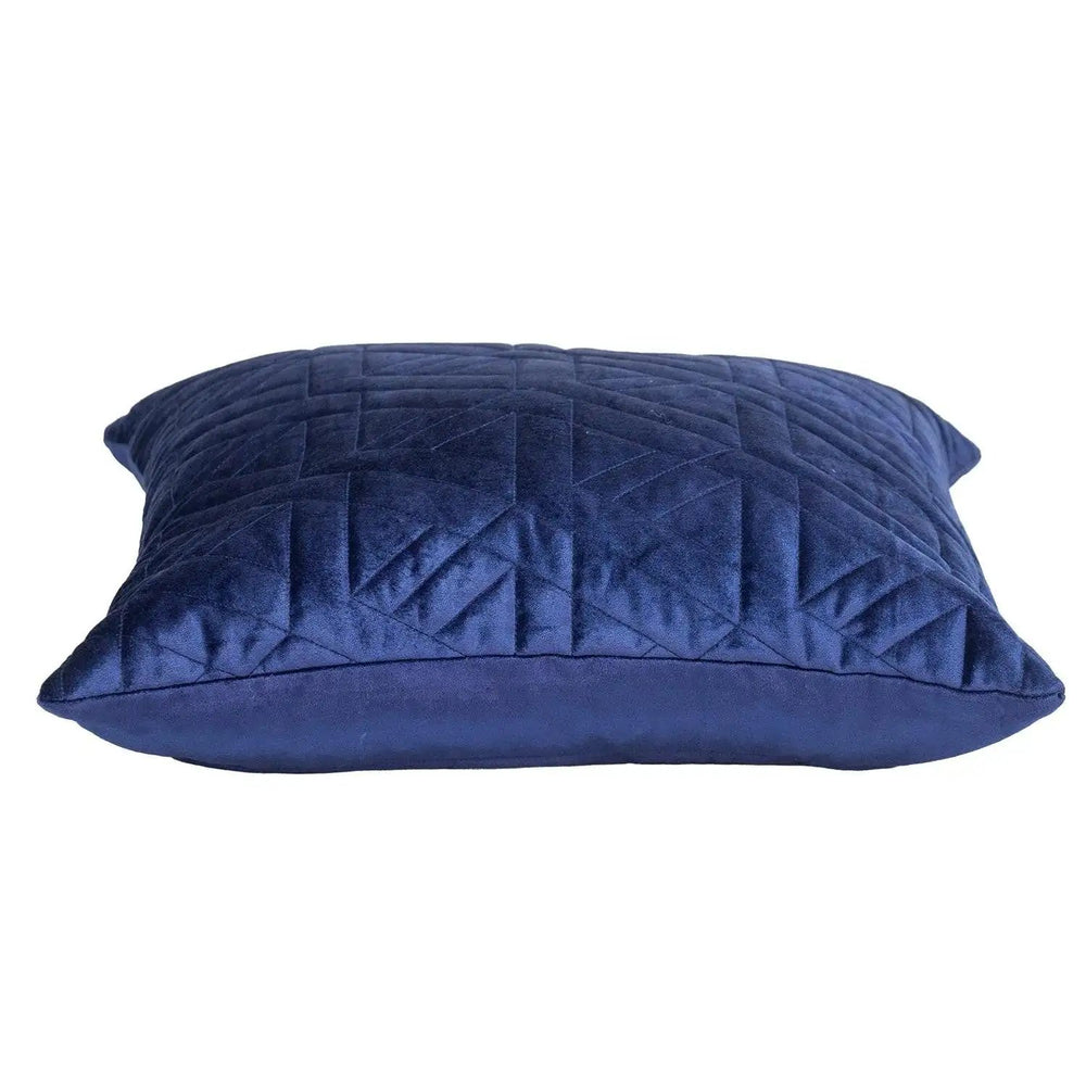 20" Blue Cotton Blend Throw Pillow - Homeroots - Flyclothing LLC