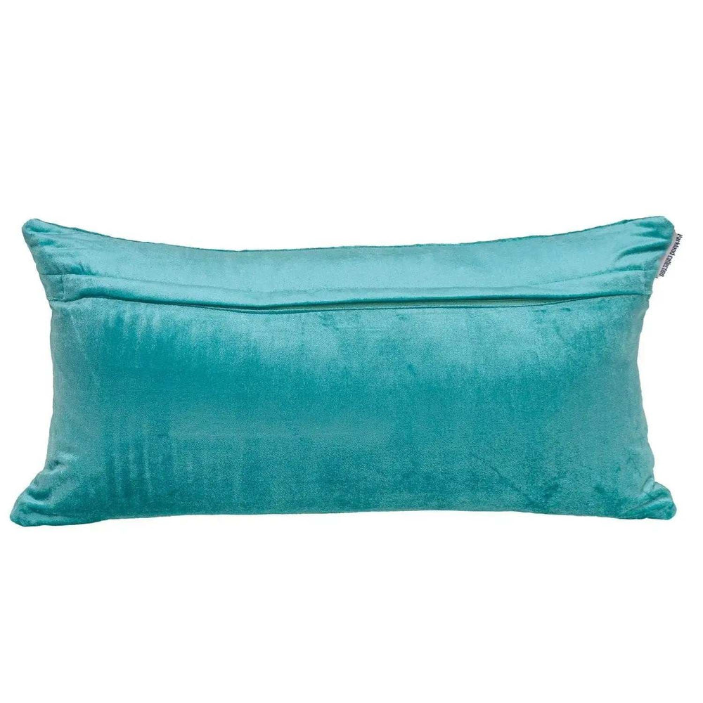 Tufted Diamond Aqua Transitional Lumbar Pillow - Homeroots - Flyclothing LLC