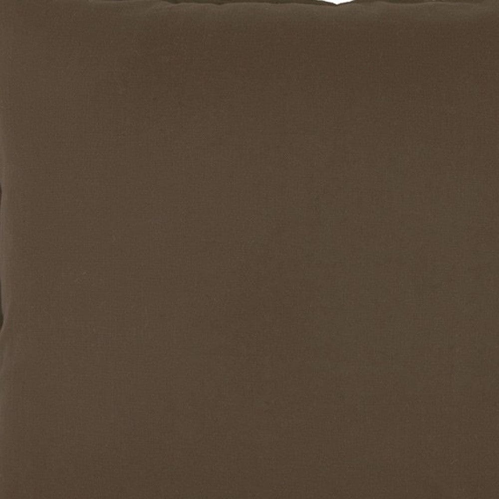 20" Brown Cotton Throw Pillow - Homeroots - Flyclothing LLC