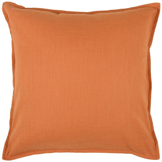 20" Orange Cotton Throw Pillow - Homeroots