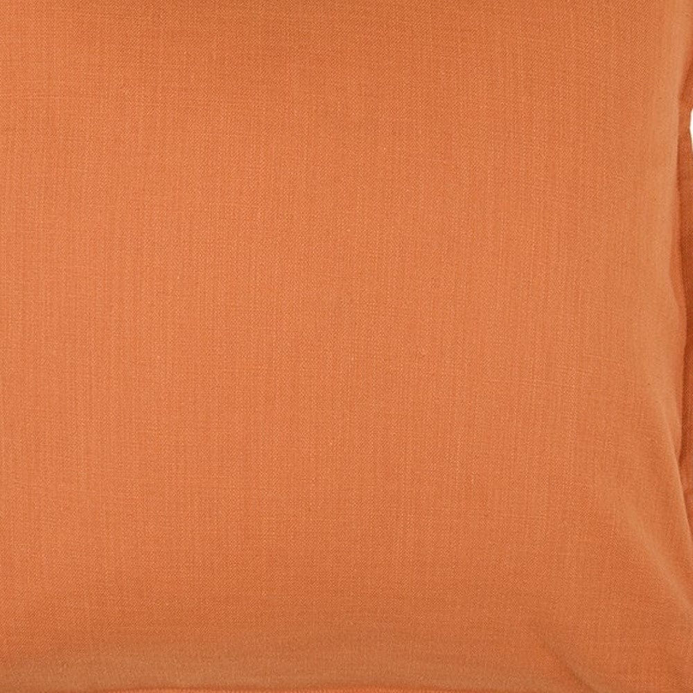 20" Orange Cotton Throw Pillow - Homeroots - Flyclothing LLC