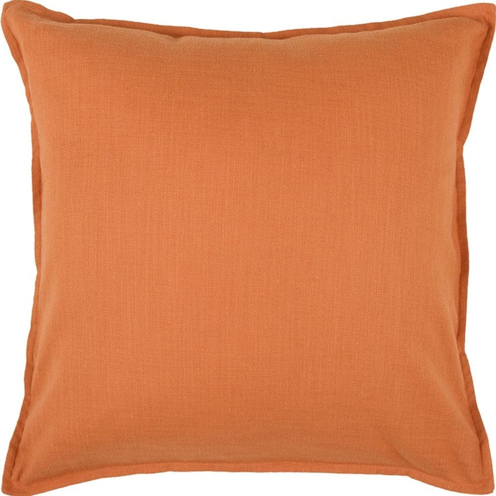 20" Orange Cotton Throw Pillow - Homeroots - Flyclothing LLC