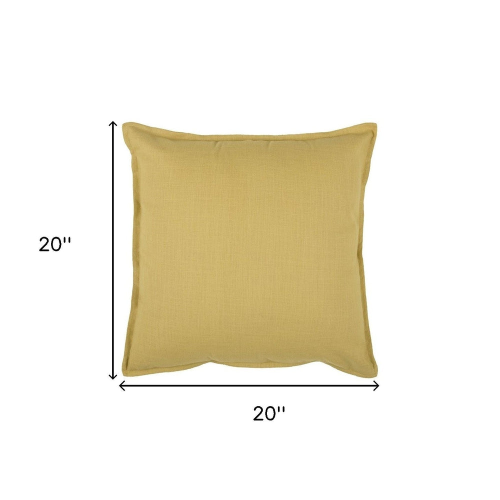 20" Tan Cotton Throw Pillow - Homeroots - Flyclothing LLC