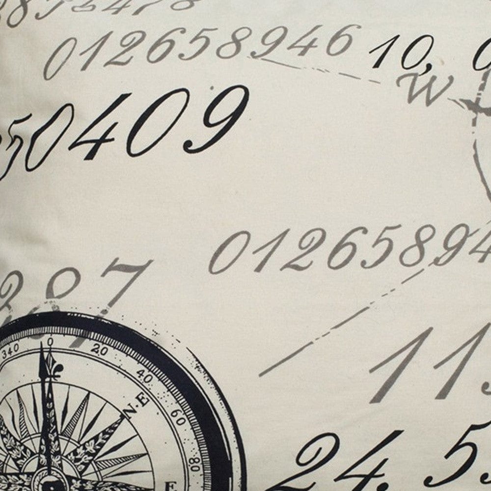 20" Ivory Cotton Throw Pillow - Homeroots - Flyclothing LLC