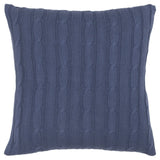 18" Blue Cotton Throw Pillow - Homeroots - Flyclothing LLC