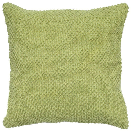 20" Green Cotton Throw Pillow - Homeroots