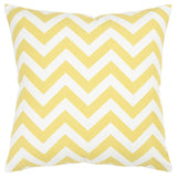 18" Yellow and Ivory Cotton Throw Pillow - Homeroots - Flyclothing LLC