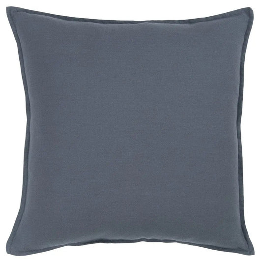 20" Slate Blue Cotton Throw Pillow - Homeroots