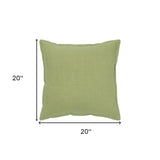 20" Lime Green Cotton Throw Pillow - Homeroots - Flyclothing LLC