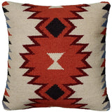 18" Orange and Ivory Cotton Throw Pillow - Homeroots - Flyclothing LLC