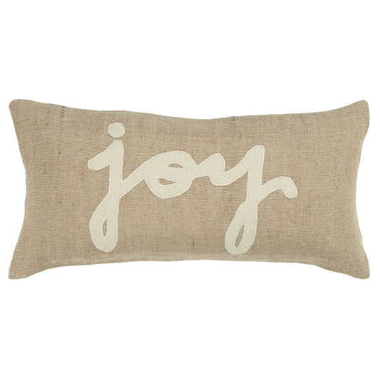 11" X 21" Natural Cotton Throw Pillow - Homeroots