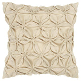 Cream Pinwheel Floral Petal Down Filled Throw Pillow - Homeroots - Flyclothing LLC