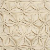 Cream Pinwheel Floral Petal Down Filled Throw Pillow - Homeroots - Flyclothing LLC