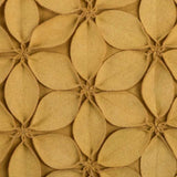 Yellow Pinwheel Floral Petal Down Throw Pillow - Homeroots - Flyclothing LLC