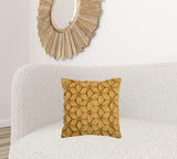 Yellow Pinwheel Floral Petal Down Throw Pillow - Homeroots - Flyclothing LLC
